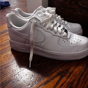 Nike Air Force 1 All-White Sneakers